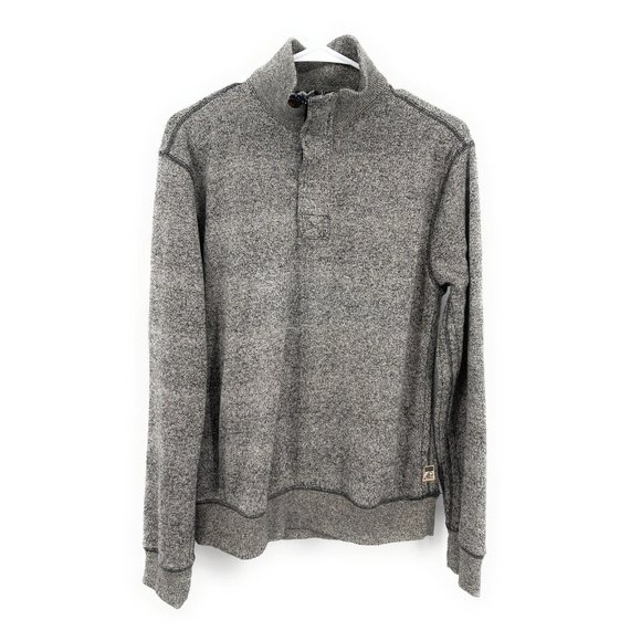 Surfside Supply Other - Surf Side Supply 1/4‎ Zip Men's S/P Sweater Gray Mock Neck Pullover